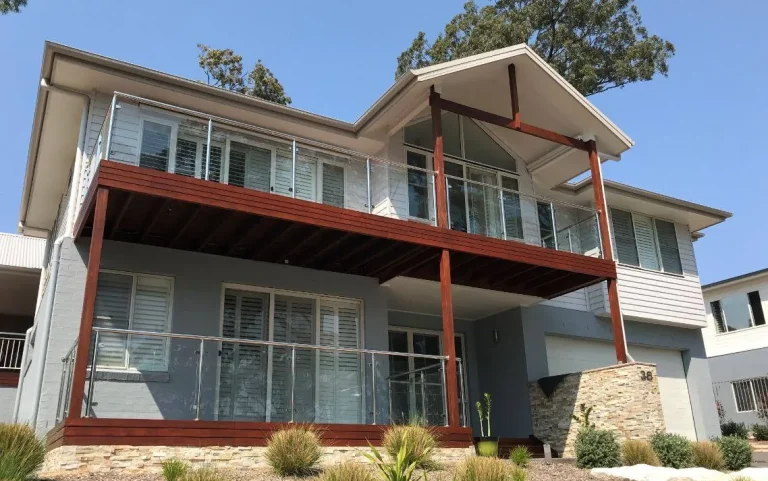 a house with a balcony